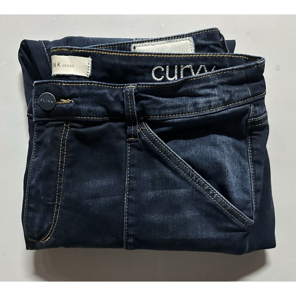 SLINK Jeans Curvy High Waist Ankle Slim Jeans Size 18 (36x27) CR6290